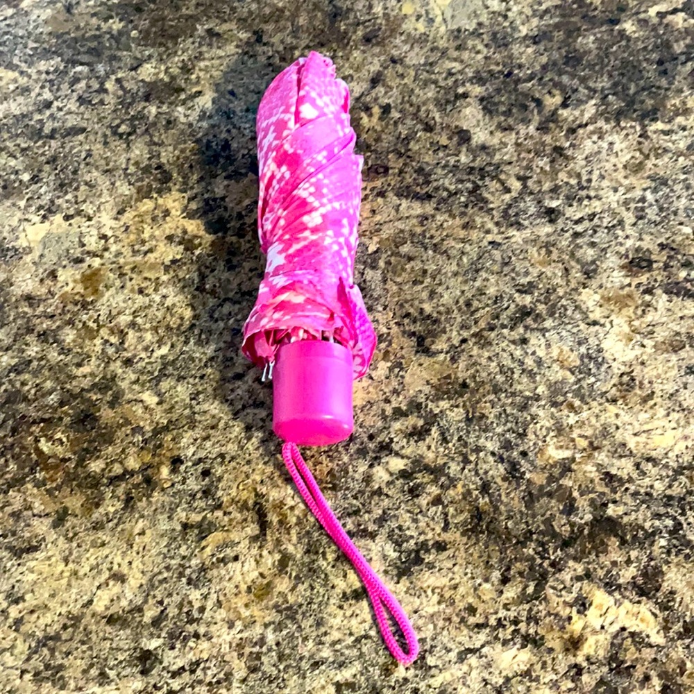 Pink snakeskin umbrella